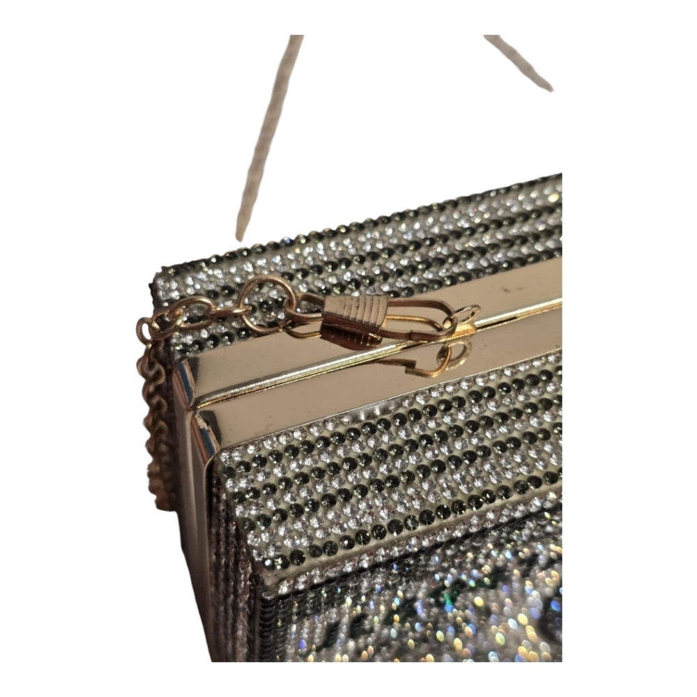 JEWELED MONEY CLUTCH BAG NEW - Picture 5 of 13